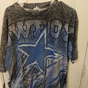 Vintage  90s Dallas Cowboys all over print tee